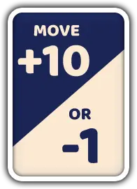 Move Plus Ten Or Minus One Card