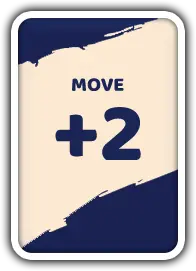 Oops World move two card