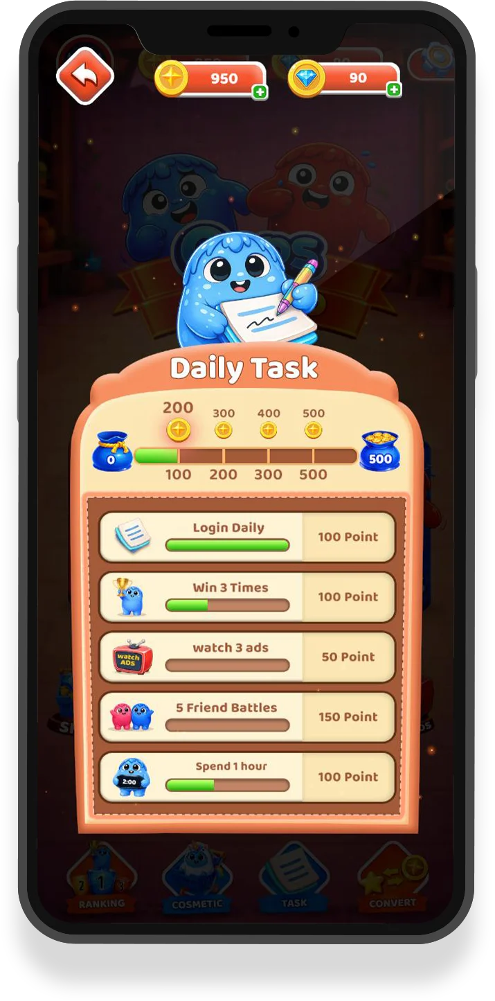 Daily Task Screen