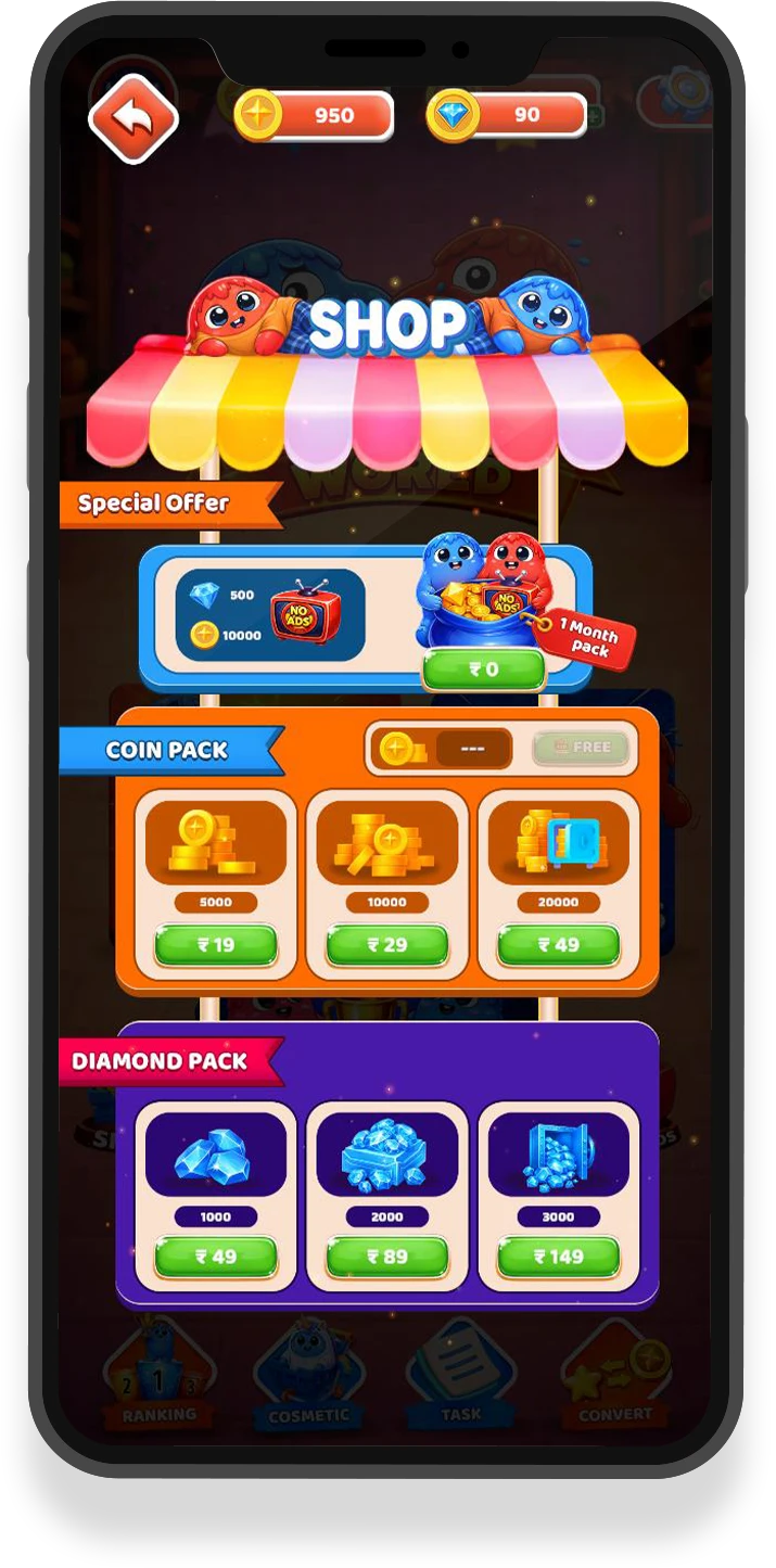 Shop Value Screen