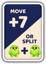 Oops World split move power card